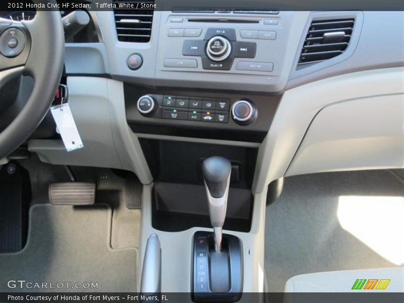 Controls of 2012 Civic HF Sedan