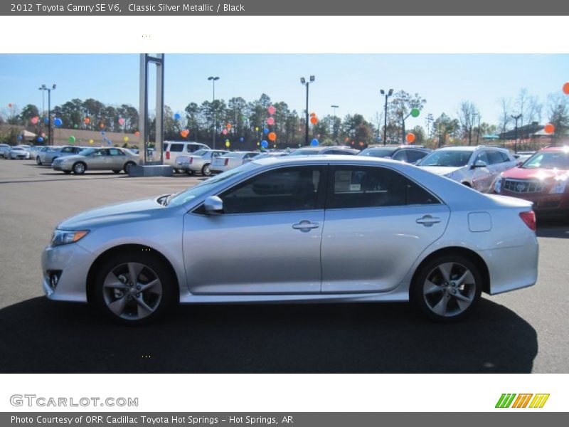 Classic Silver Metallic / Black 2012 Toyota Camry SE V6