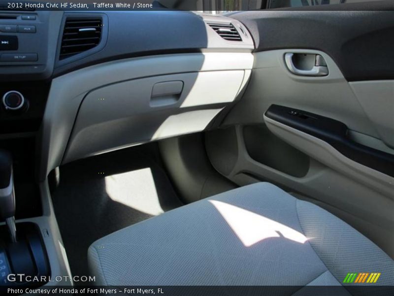 Taffeta White / Stone 2012 Honda Civic HF Sedan