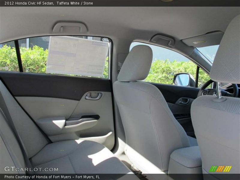 Taffeta White / Stone 2012 Honda Civic HF Sedan
