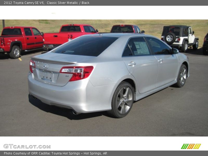 Classic Silver Metallic / Black 2012 Toyota Camry SE V6