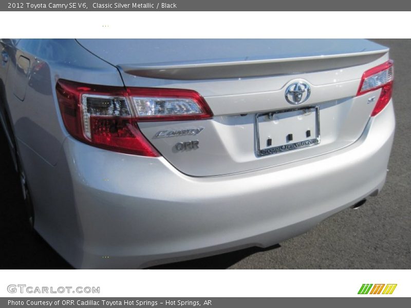 Classic Silver Metallic / Black 2012 Toyota Camry SE V6