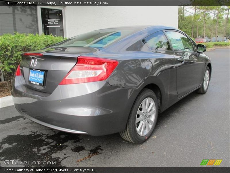 Polished Metal Metallic / Gray 2012 Honda Civic EX-L Coupe