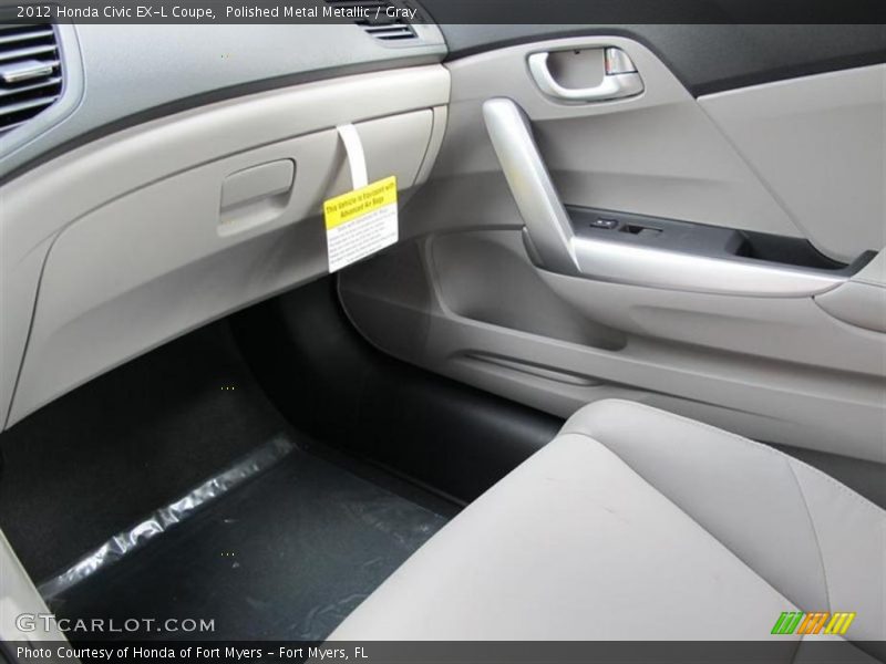 Polished Metal Metallic / Gray 2012 Honda Civic EX-L Coupe