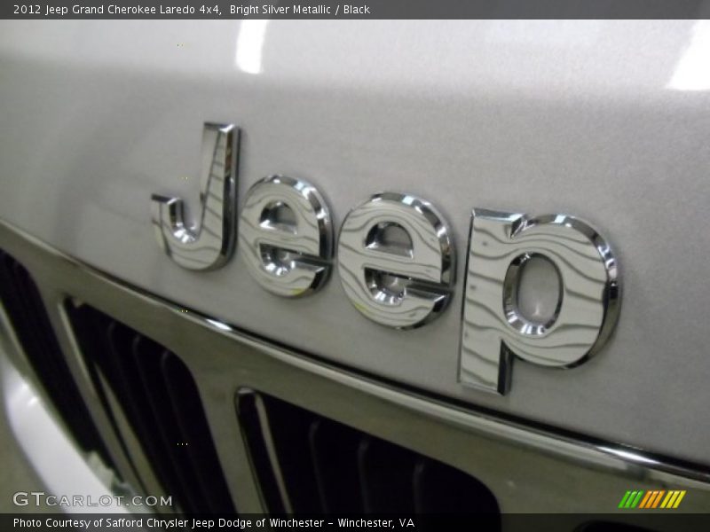 Bright Silver Metallic / Black 2012 Jeep Grand Cherokee Laredo 4x4