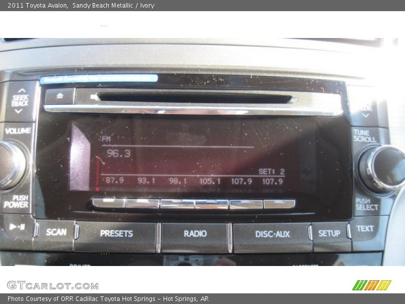 Sandy Beach Metallic / Ivory 2011 Toyota Avalon
