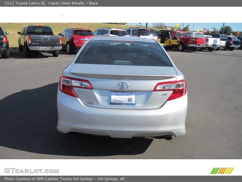 Classic Silver Metallic / Black 2012 Toyota Camry SE