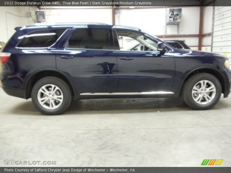 True Blue Pearl / Dark Graystone/Medium Graystone 2012 Dodge Durango Crew AWD