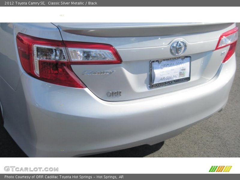 Classic Silver Metallic / Black 2012 Toyota Camry SE