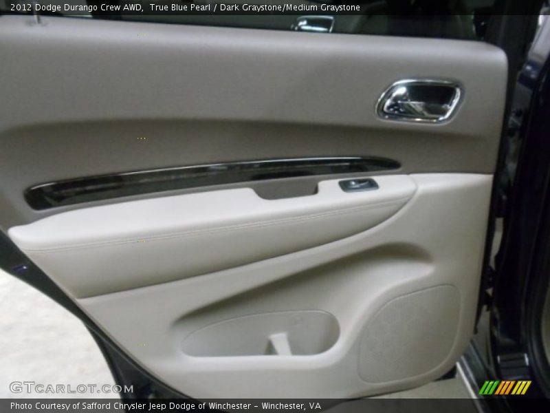 True Blue Pearl / Dark Graystone/Medium Graystone 2012 Dodge Durango Crew AWD