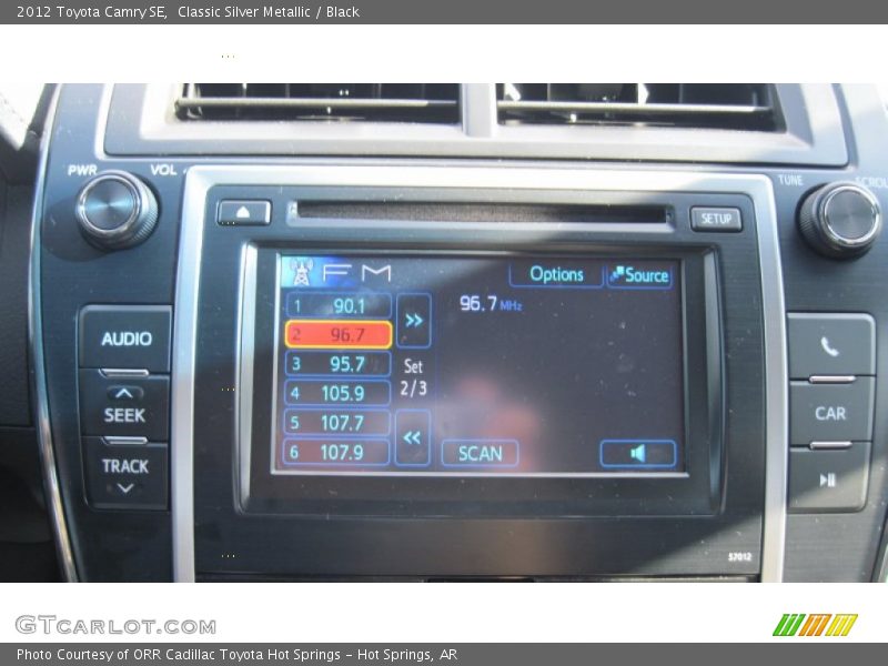 Classic Silver Metallic / Black 2012 Toyota Camry SE