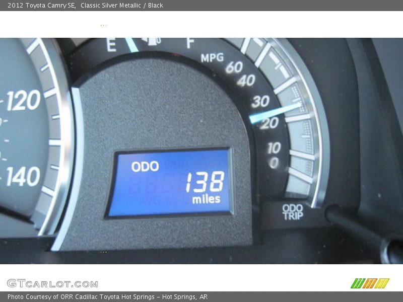 Classic Silver Metallic / Black 2012 Toyota Camry SE