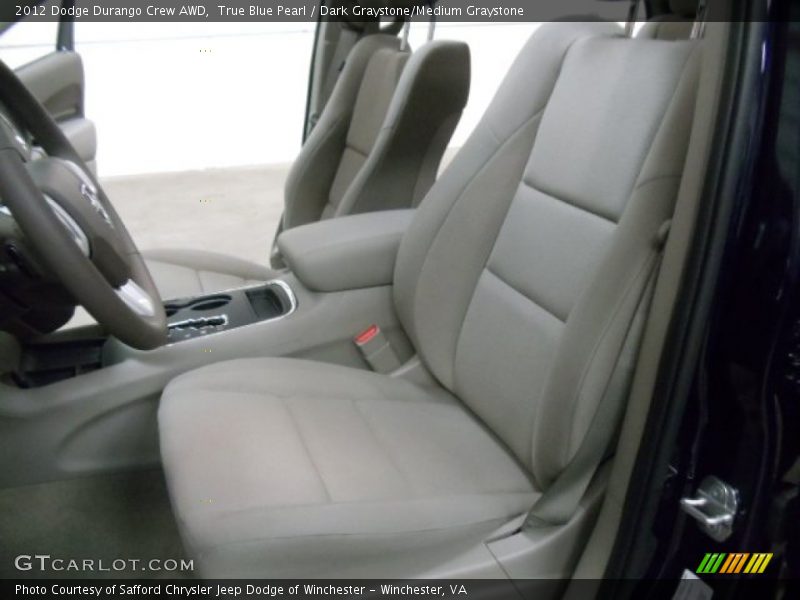True Blue Pearl / Dark Graystone/Medium Graystone 2012 Dodge Durango Crew AWD