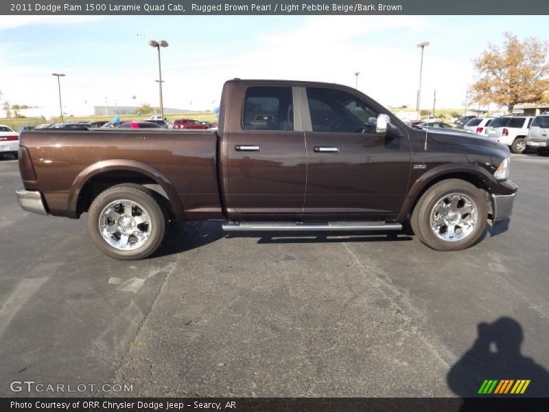 Rugged Brown Pearl / Light Pebble Beige/Bark Brown 2011 Dodge Ram 1500 Laramie Quad Cab