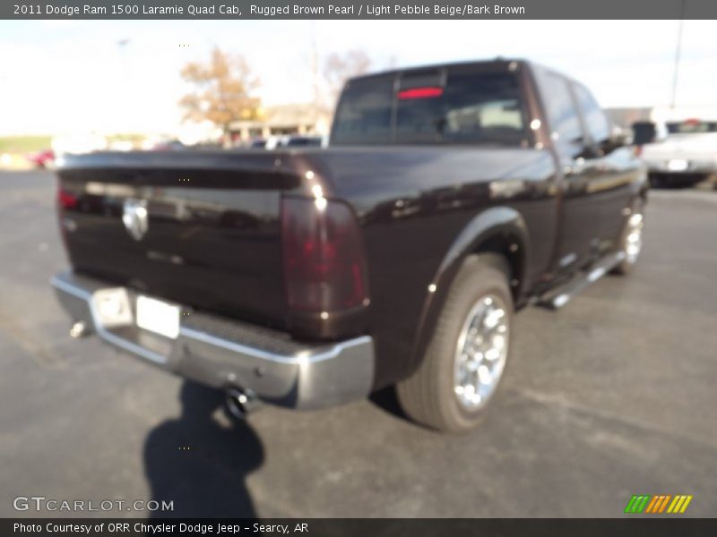 Rugged Brown Pearl / Light Pebble Beige/Bark Brown 2011 Dodge Ram 1500 Laramie Quad Cab