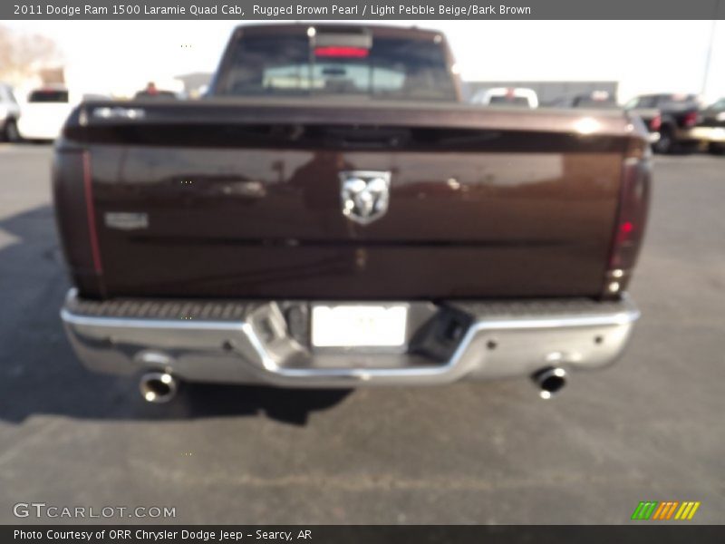 Rugged Brown Pearl / Light Pebble Beige/Bark Brown 2011 Dodge Ram 1500 Laramie Quad Cab