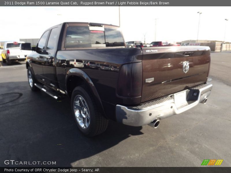 Rugged Brown Pearl / Light Pebble Beige/Bark Brown 2011 Dodge Ram 1500 Laramie Quad Cab