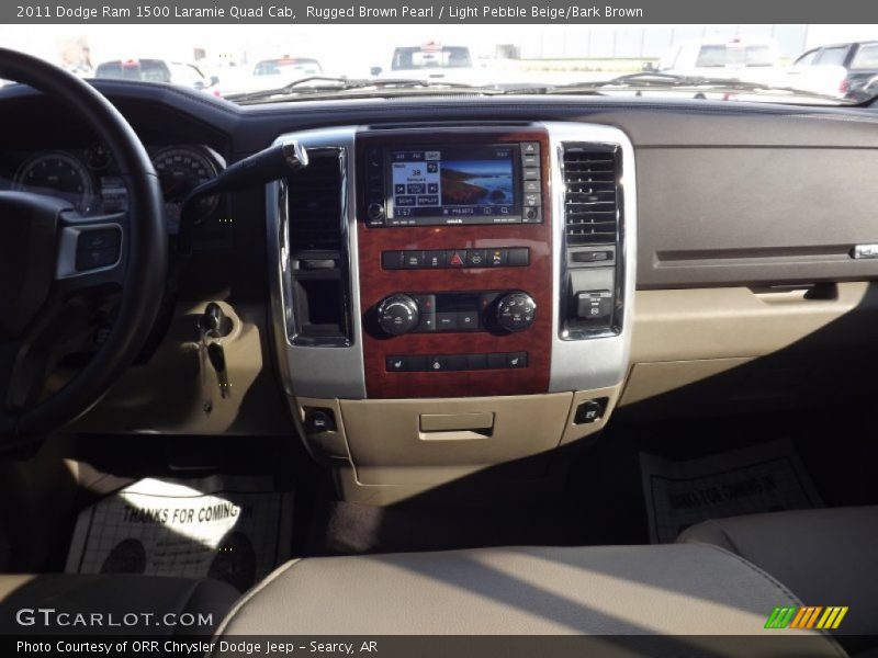 Rugged Brown Pearl / Light Pebble Beige/Bark Brown 2011 Dodge Ram 1500 Laramie Quad Cab