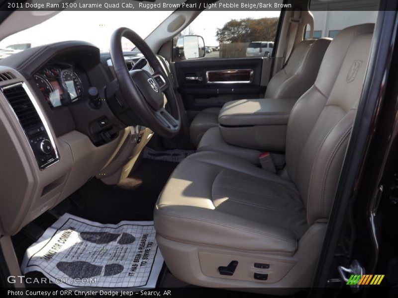 Rugged Brown Pearl / Light Pebble Beige/Bark Brown 2011 Dodge Ram 1500 Laramie Quad Cab