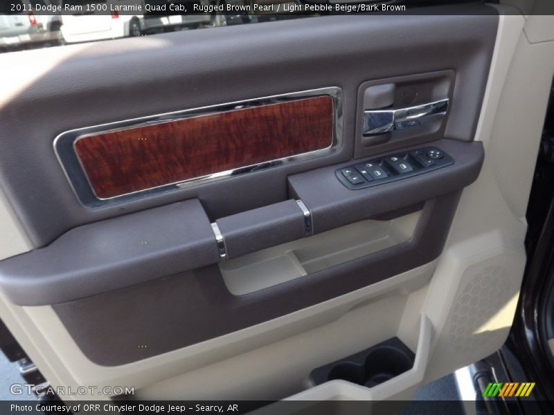 Rugged Brown Pearl / Light Pebble Beige/Bark Brown 2011 Dodge Ram 1500 Laramie Quad Cab