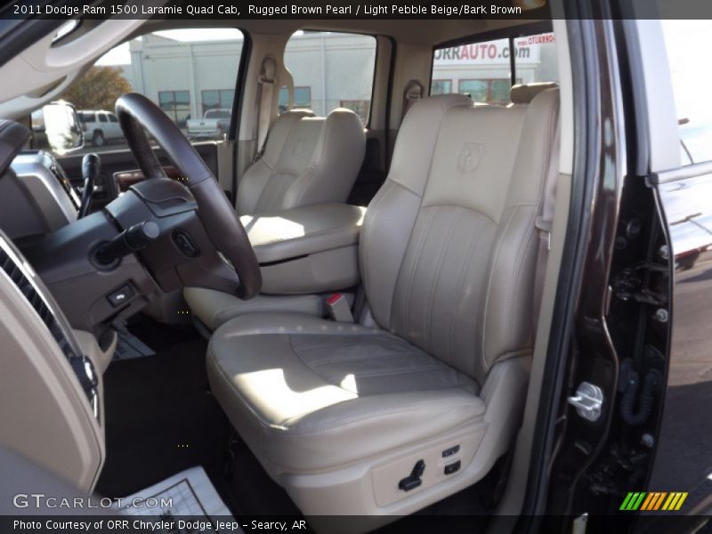 Rugged Brown Pearl / Light Pebble Beige/Bark Brown 2011 Dodge Ram 1500 Laramie Quad Cab