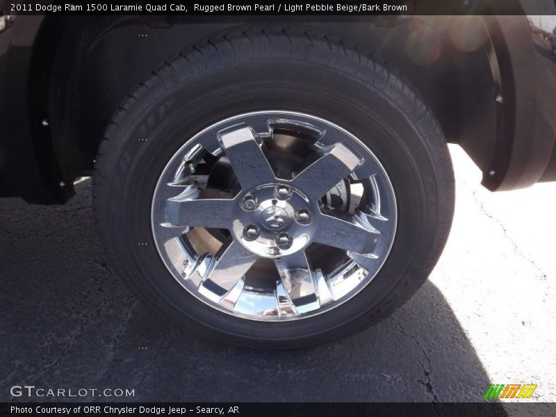 Rugged Brown Pearl / Light Pebble Beige/Bark Brown 2011 Dodge Ram 1500 Laramie Quad Cab
