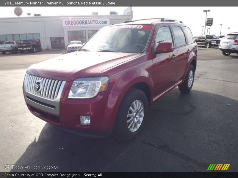 Sangria Red Metallic / Stone 2011 Mercury Mariner Premier V6