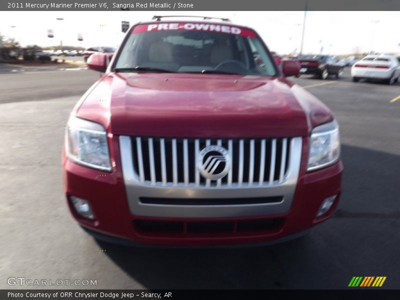 Sangria Red Metallic / Stone 2011 Mercury Mariner Premier V6