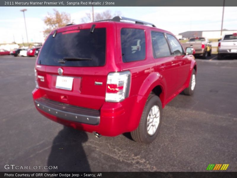 Sangria Red Metallic / Stone 2011 Mercury Mariner Premier V6