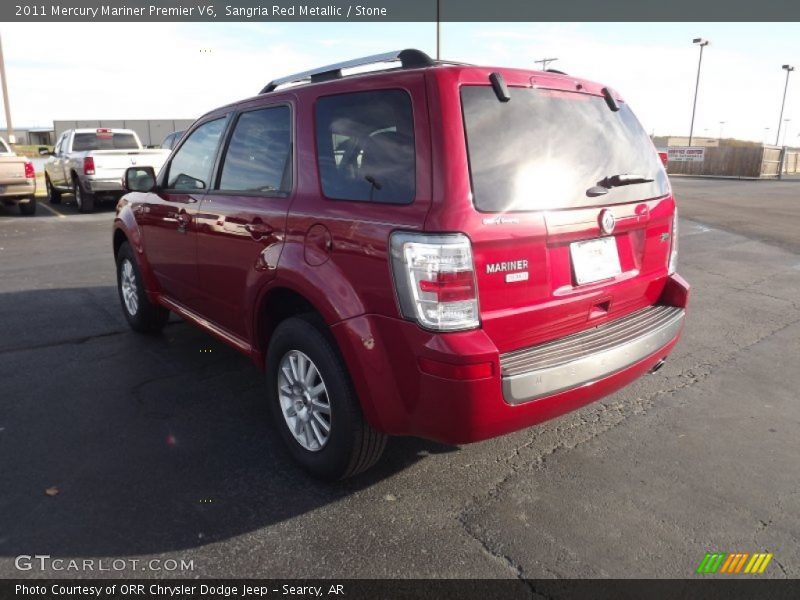 Sangria Red Metallic / Stone 2011 Mercury Mariner Premier V6
