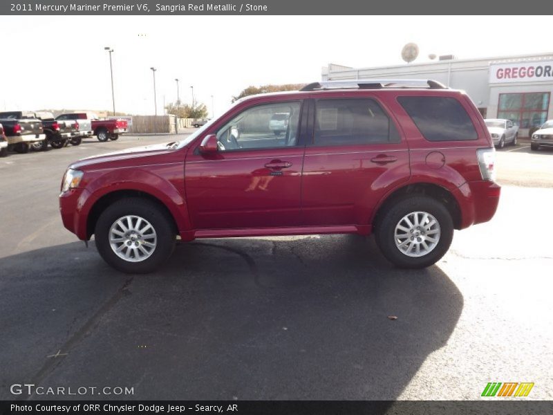 Sangria Red Metallic / Stone 2011 Mercury Mariner Premier V6