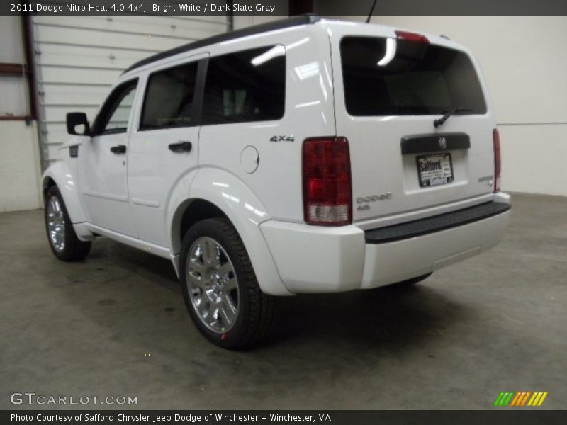 Bright White / Dark Slate Gray 2011 Dodge Nitro Heat 4.0 4x4