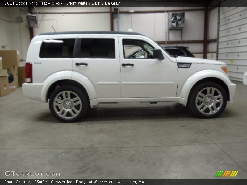 Bright White / Dark Slate Gray 2011 Dodge Nitro Heat 4.0 4x4