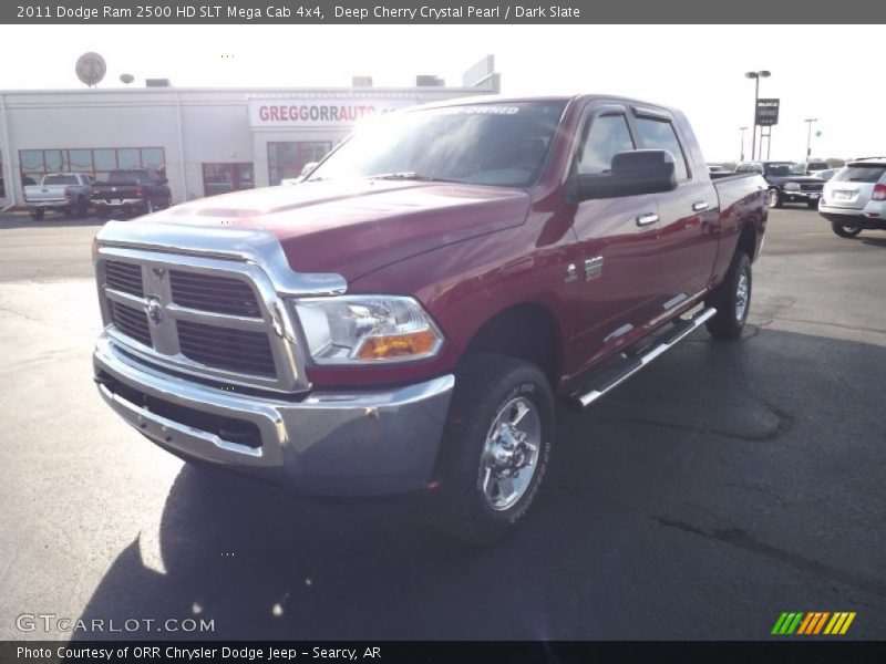 Deep Cherry Crystal Pearl / Dark Slate 2011 Dodge Ram 2500 HD SLT Mega Cab 4x4