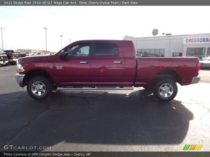 Deep Cherry Crystal Pearl / Dark Slate 2011 Dodge Ram 2500 HD SLT Mega Cab 4x4