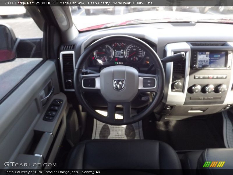 Deep Cherry Crystal Pearl / Dark Slate 2011 Dodge Ram 2500 HD SLT Mega Cab 4x4
