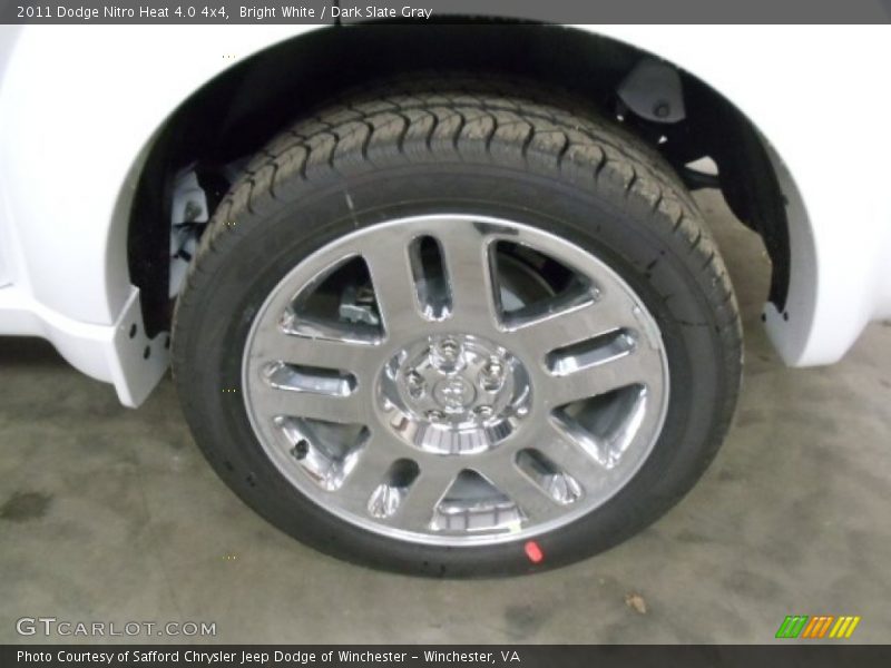 Bright White / Dark Slate Gray 2011 Dodge Nitro Heat 4.0 4x4