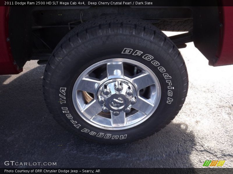 Deep Cherry Crystal Pearl / Dark Slate 2011 Dodge Ram 2500 HD SLT Mega Cab 4x4