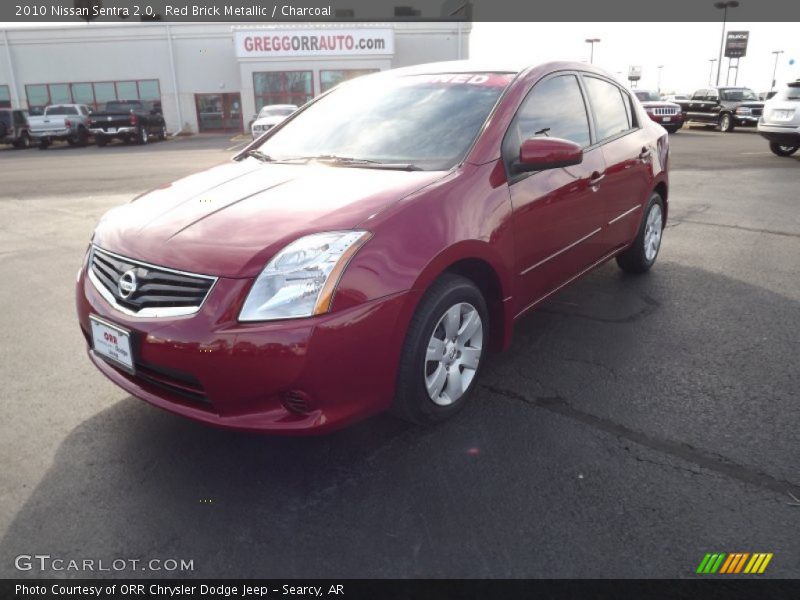 Red Brick Metallic / Charcoal 2010 Nissan Sentra 2.0