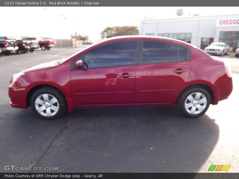 Red Brick Metallic / Charcoal 2010 Nissan Sentra 2.0
