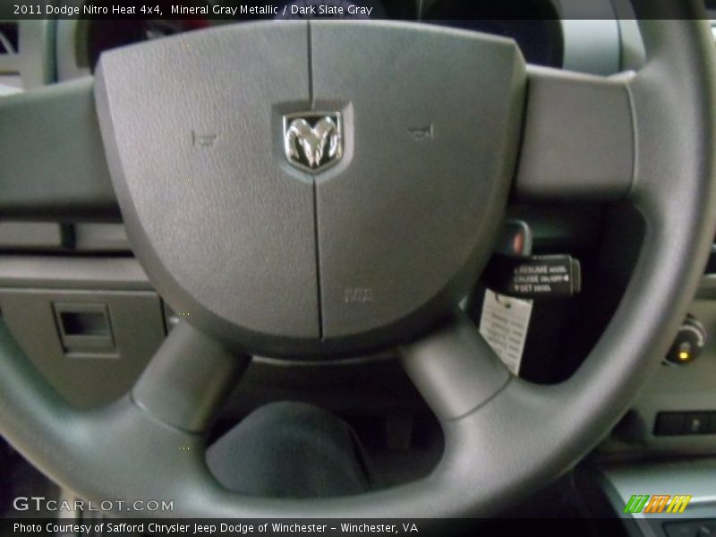 Mineral Gray Metallic / Dark Slate Gray 2011 Dodge Nitro Heat 4x4