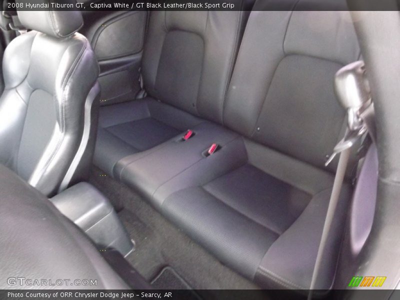Captiva White / GT Black Leather/Black Sport Grip 2008 Hyundai Tiburon GT