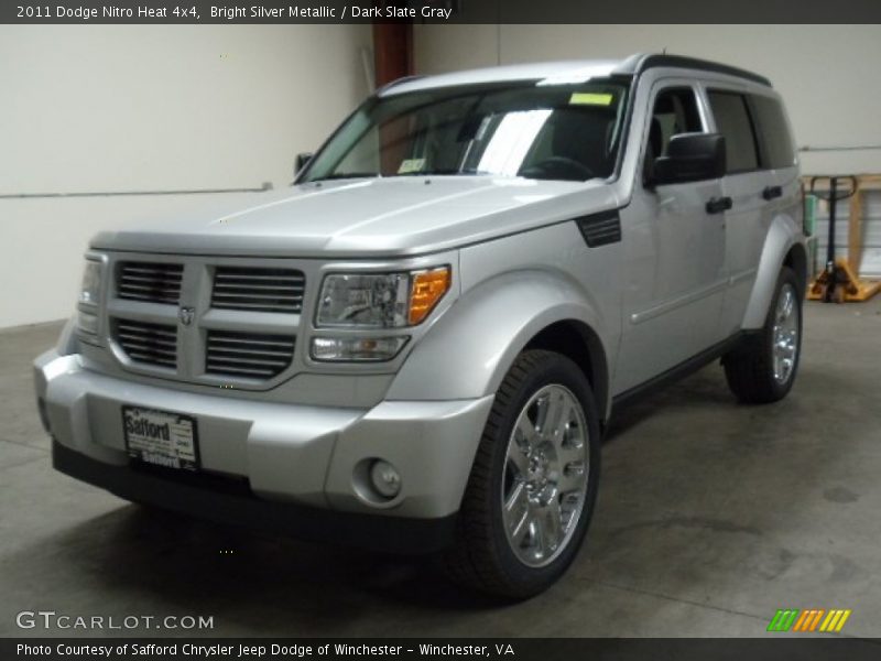 Bright Silver Metallic / Dark Slate Gray 2011 Dodge Nitro Heat 4x4