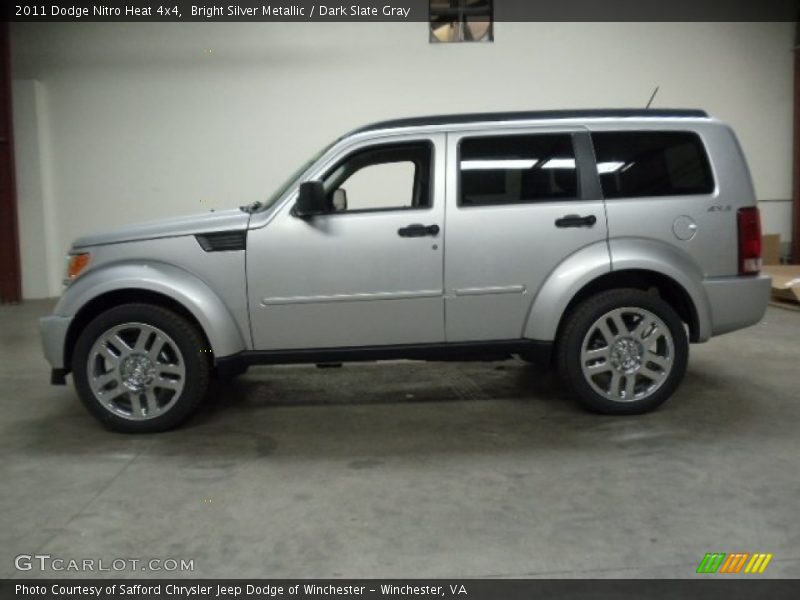 Bright Silver Metallic / Dark Slate Gray 2011 Dodge Nitro Heat 4x4