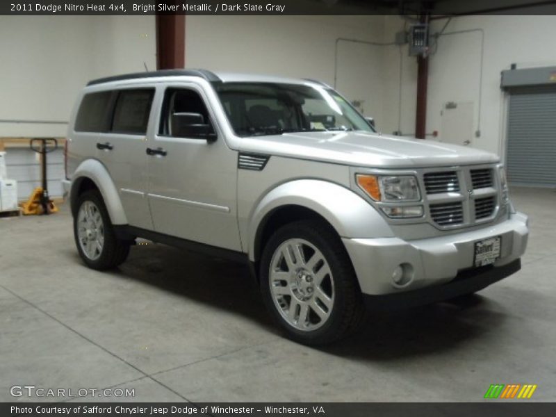 Bright Silver Metallic / Dark Slate Gray 2011 Dodge Nitro Heat 4x4
