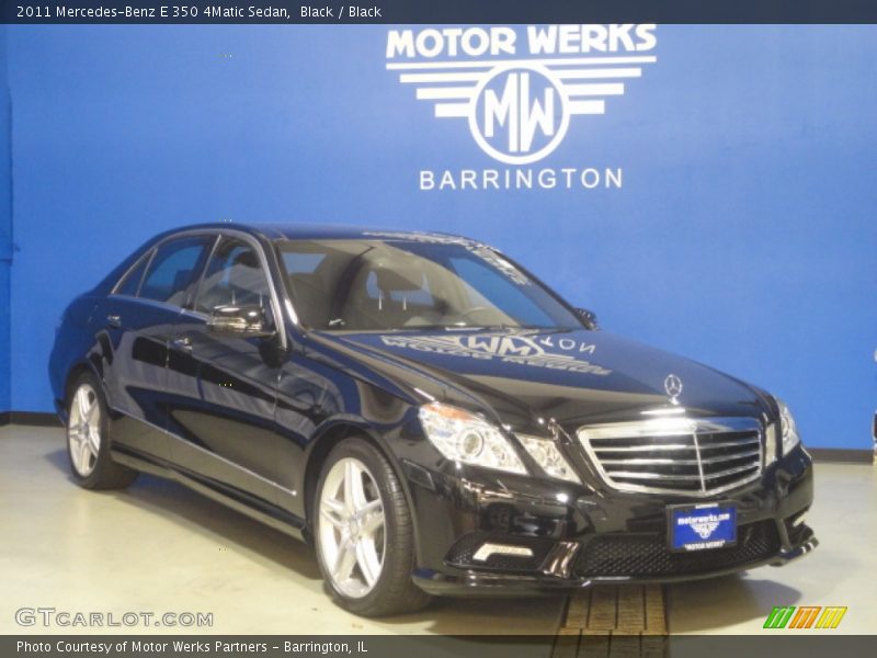 Black / Black 2011 Mercedes-Benz E 350 4Matic Sedan