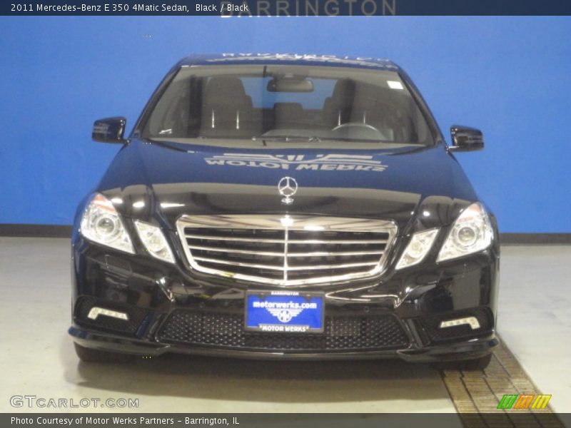 Black / Black 2011 Mercedes-Benz E 350 4Matic Sedan