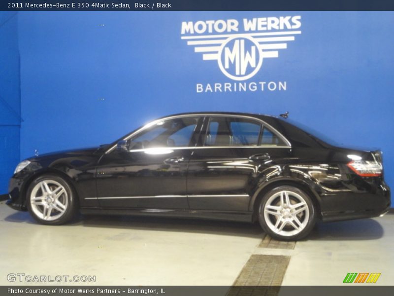 Black / Black 2011 Mercedes-Benz E 350 4Matic Sedan
