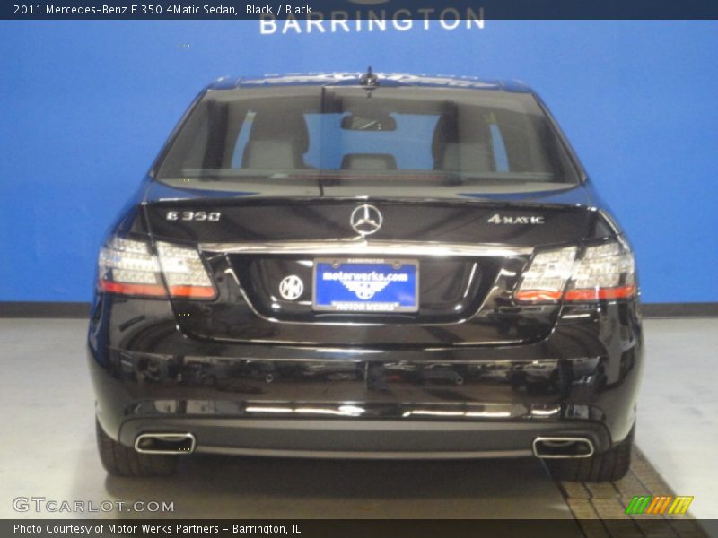 Black / Black 2011 Mercedes-Benz E 350 4Matic Sedan