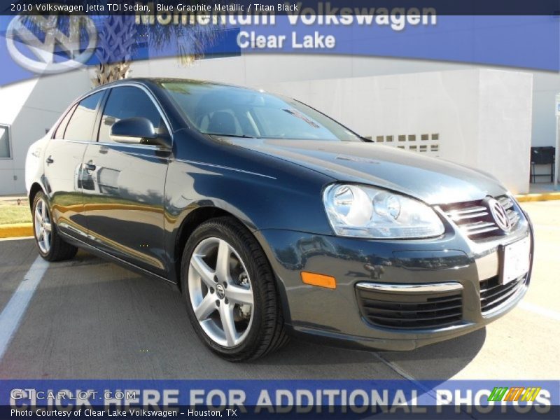 Blue Graphite Metallic / Titan Black 2010 Volkswagen Jetta TDI Sedan